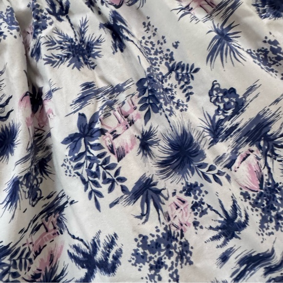 Abercrombie Smocked Maxi Dress with Blue and Pink Print - Picture 5 of 5